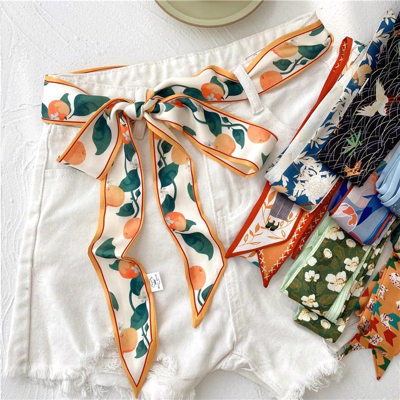 Ceinture Foulard Fleuri 12