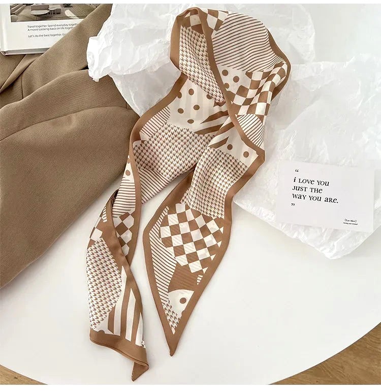 Ceinture Foulard Marron Femme 3