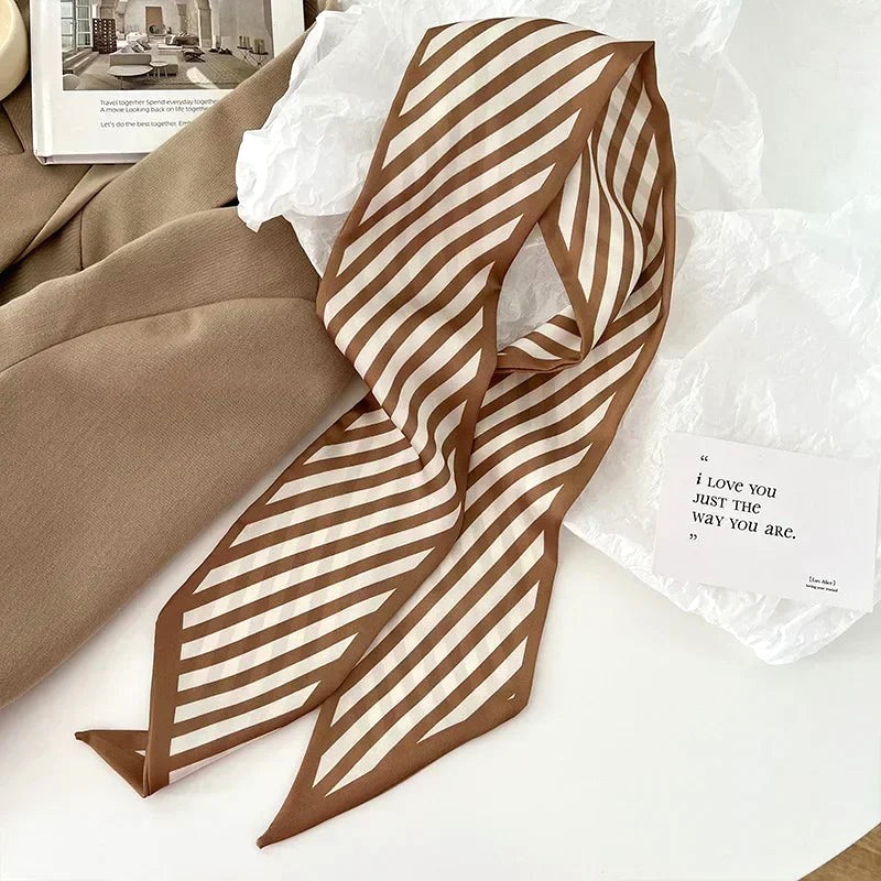 Ceinture Foulard Marron Femme