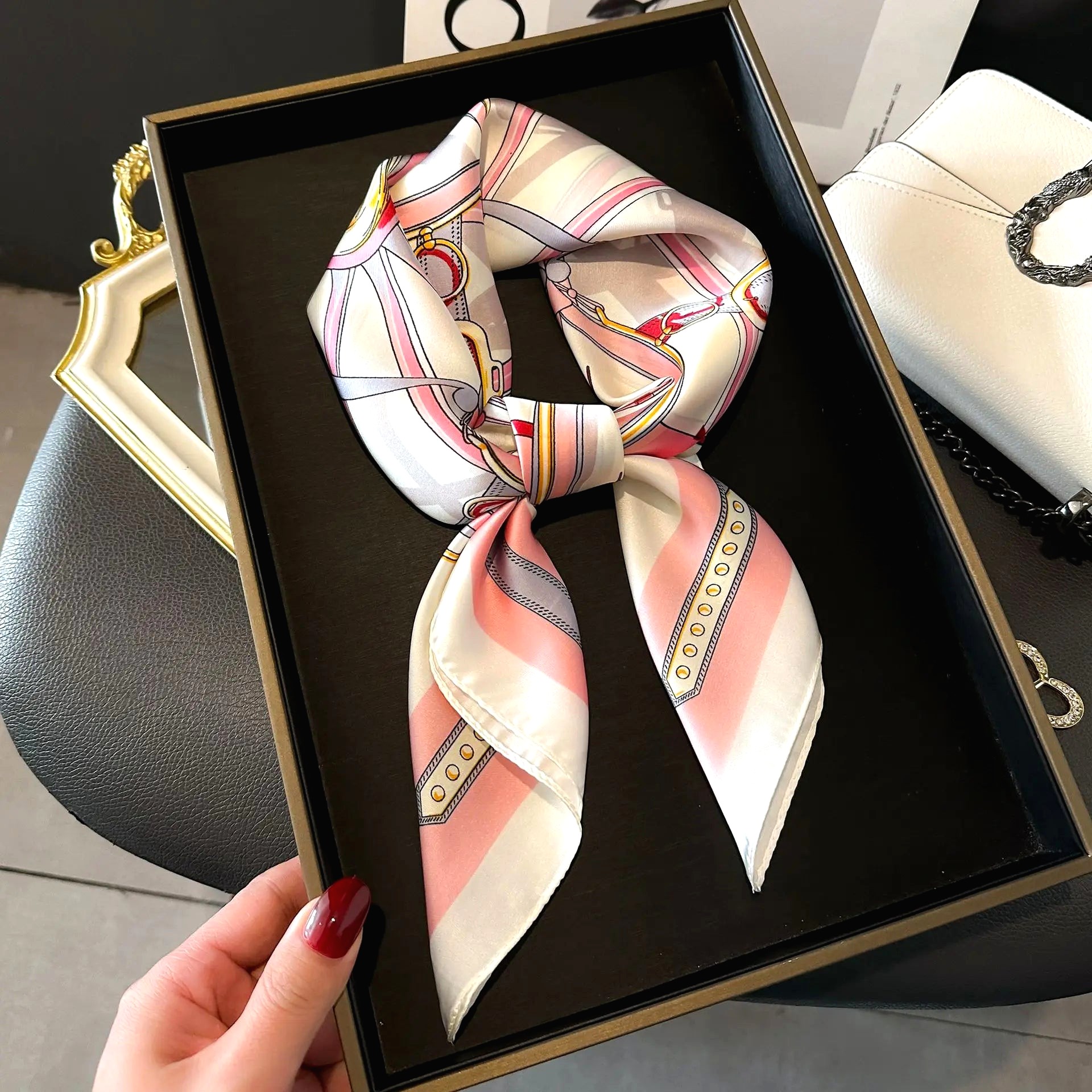 Cheveux Foulard Soie