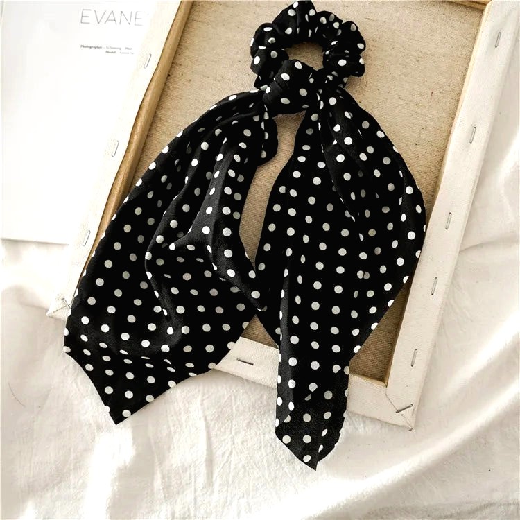 Chouchou Foulard Pois 4