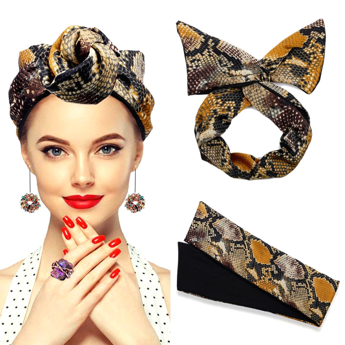 Foulard Africain Cheveux 13