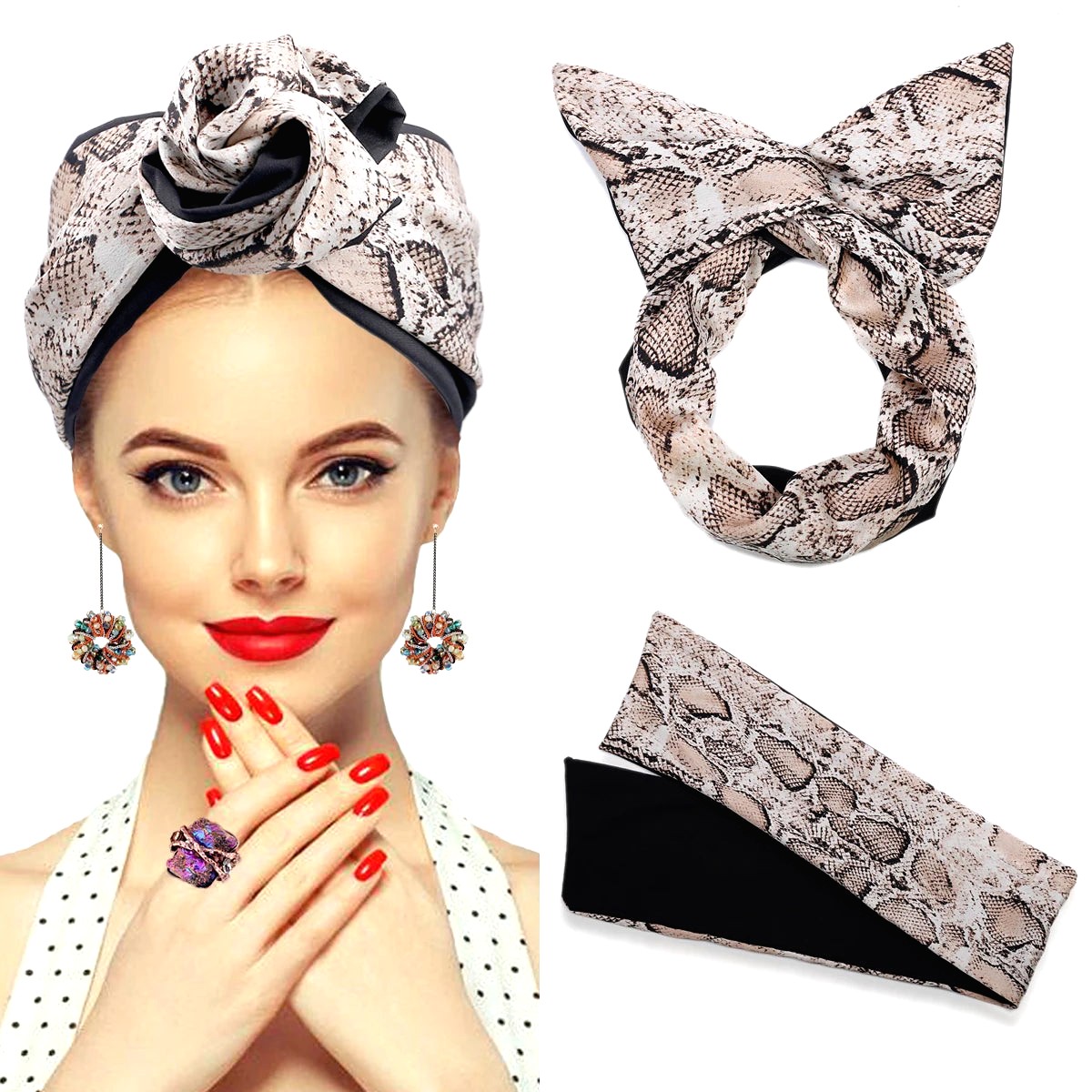 Foulard Africain Cheveux 14