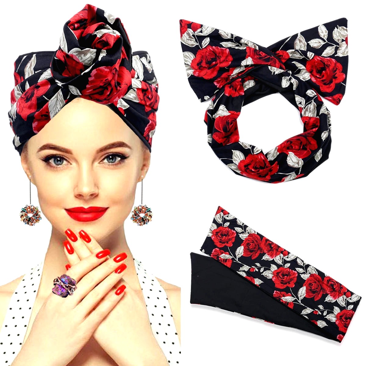 Foulard Africain Cheveux 15