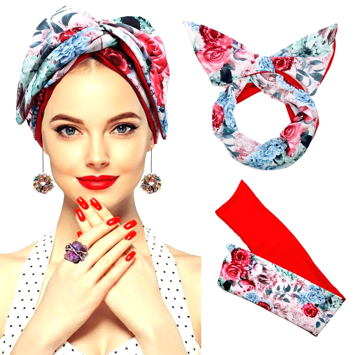 Foulard Africain Cheveux 16