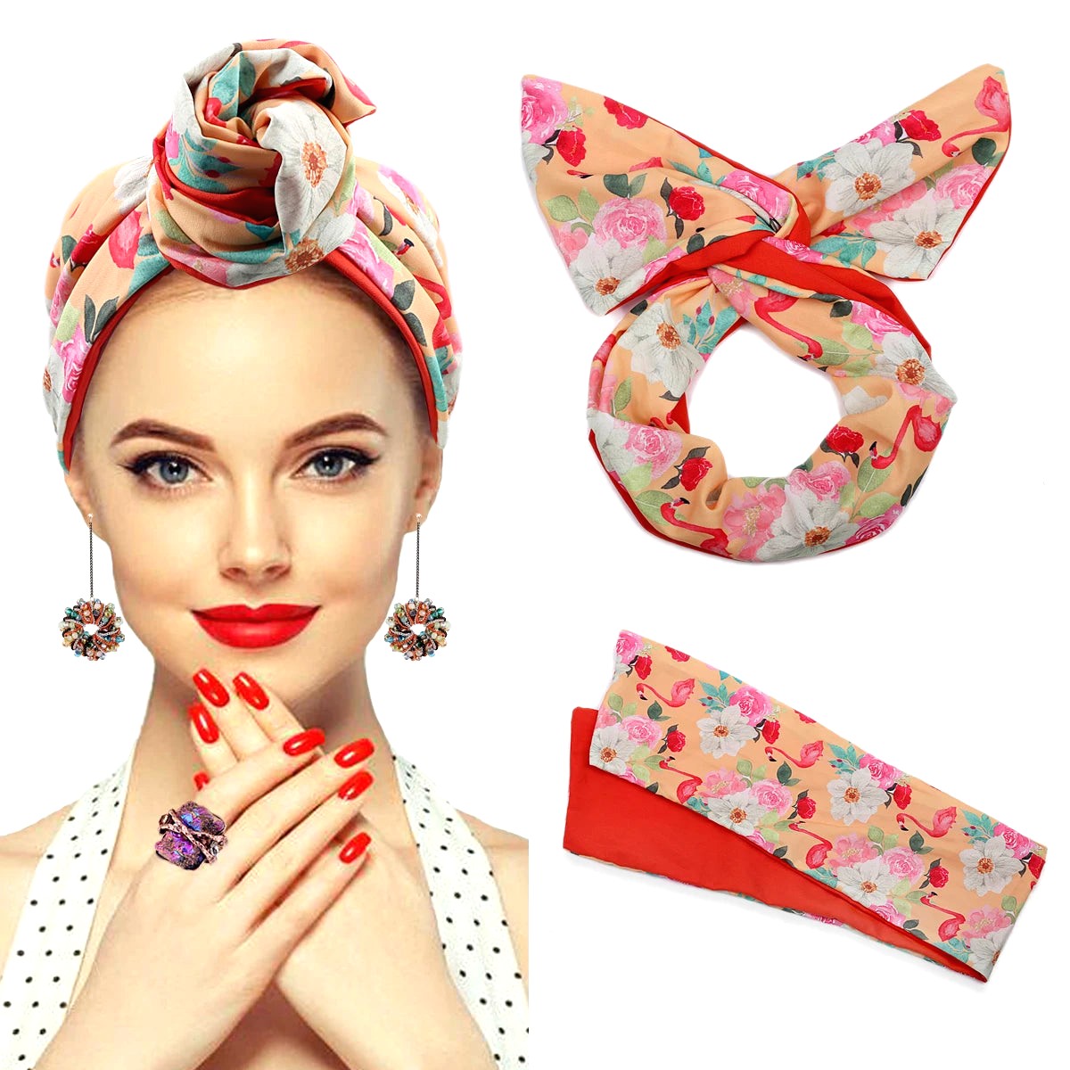 Foulard Africain Cheveux 17