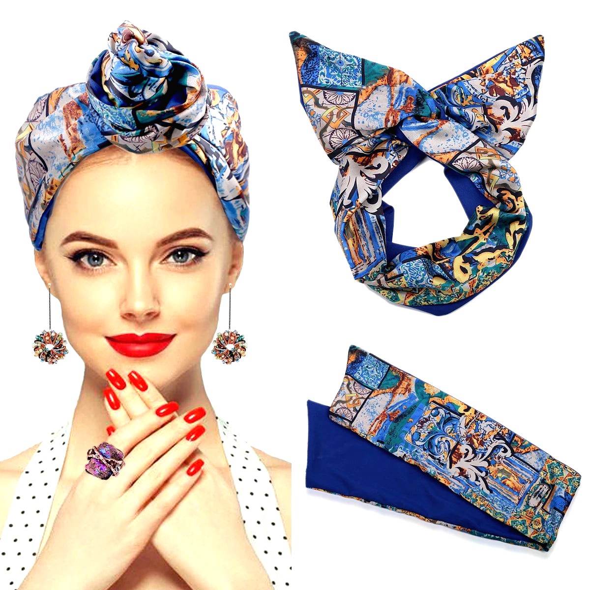 Foulard Africain Cheveux 18