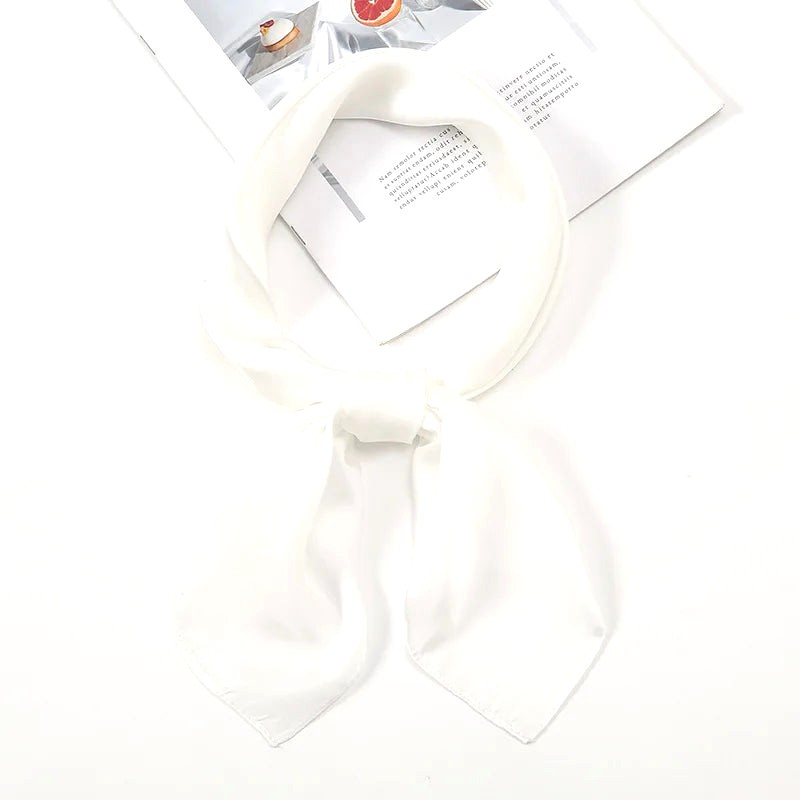 Foulard Blanc Femme Cheveux