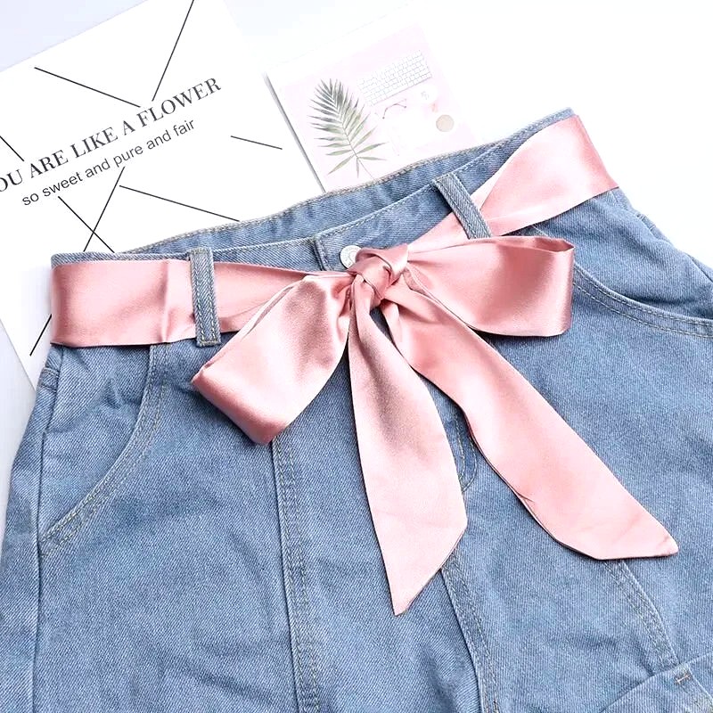 Foulard Ceinture Pantalon Rose