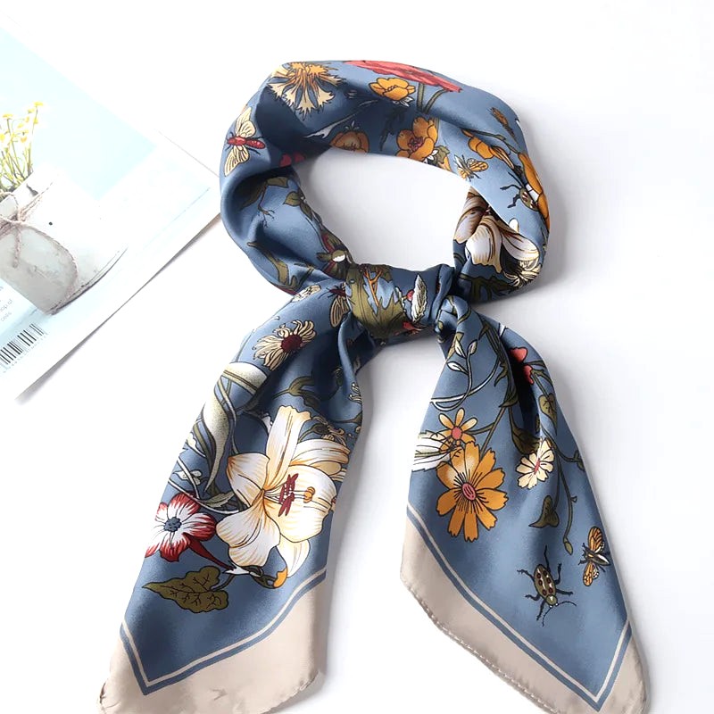Foulard Cheveux Fleuri 2