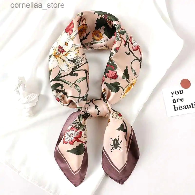 Foulard Cheveux Fleuri 3