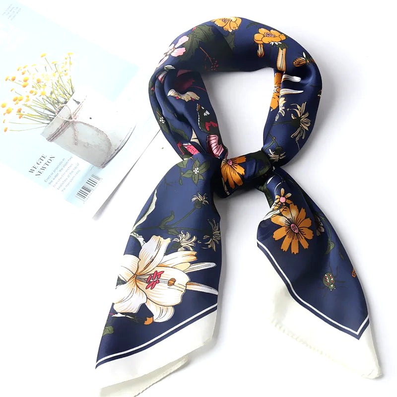 Foulard Cheveux Fleuri 5