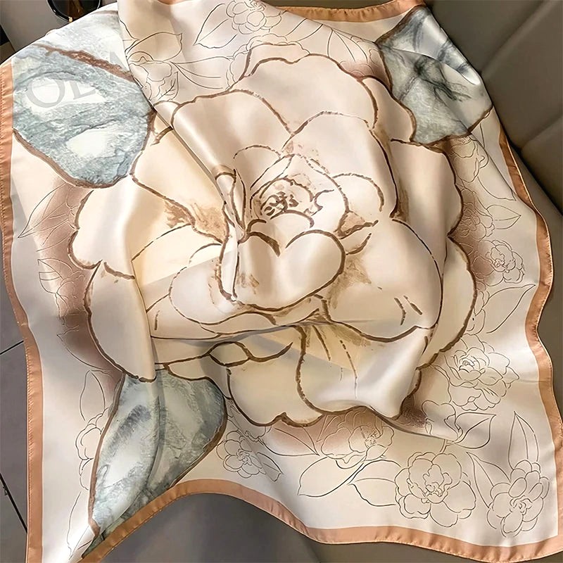 Foulard Cheveux Fleuri 6