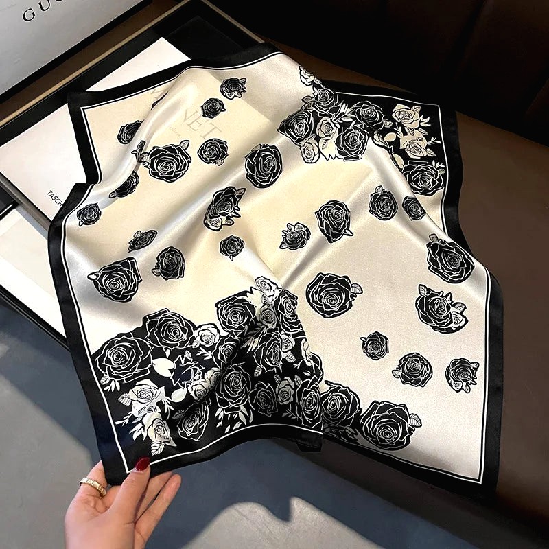 Foulard Cheveux Fleuri 7