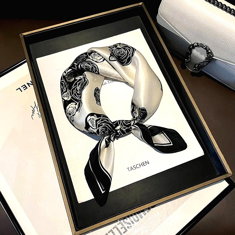 Foulard Cheveux Fleuri 8