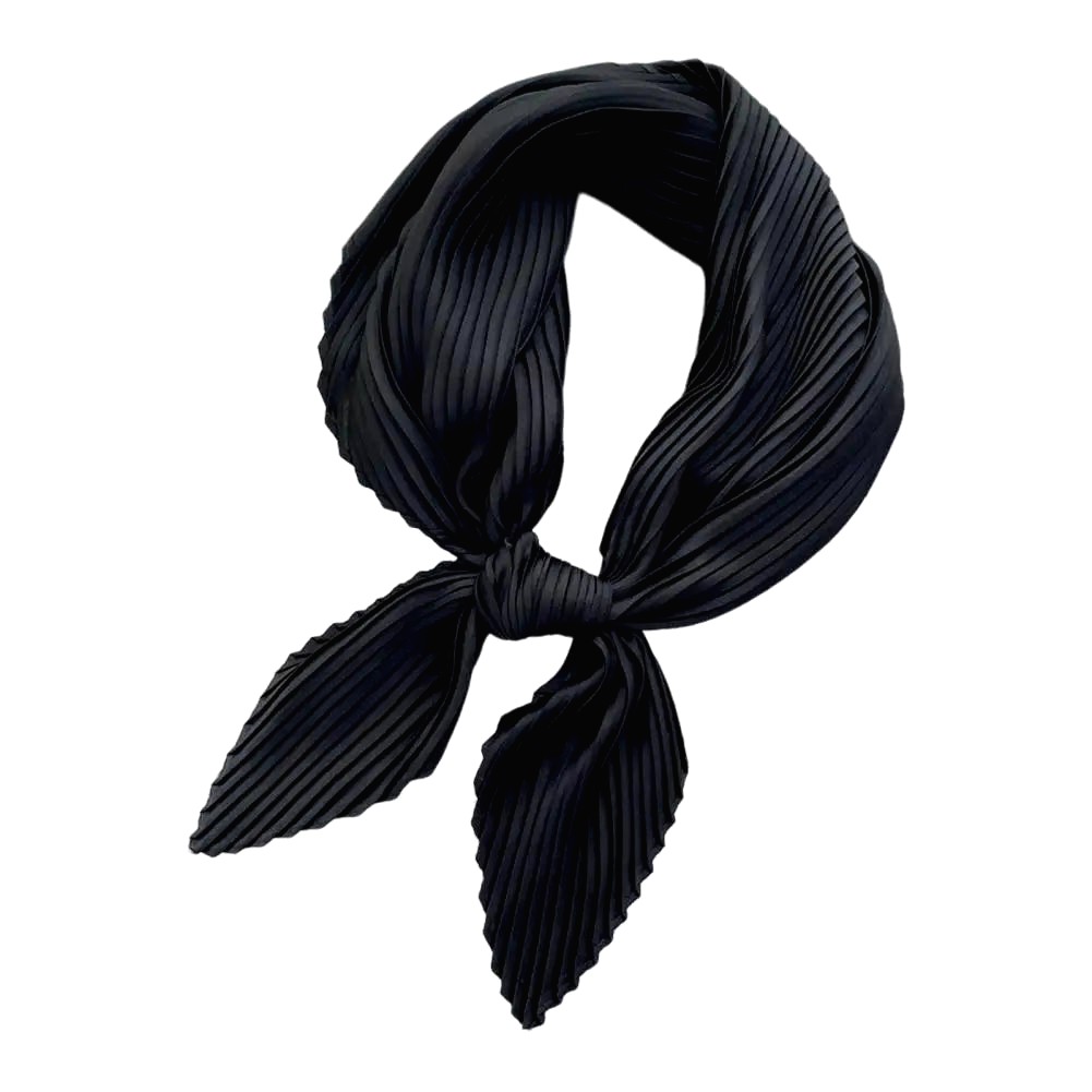 Foulard Plisse Noir