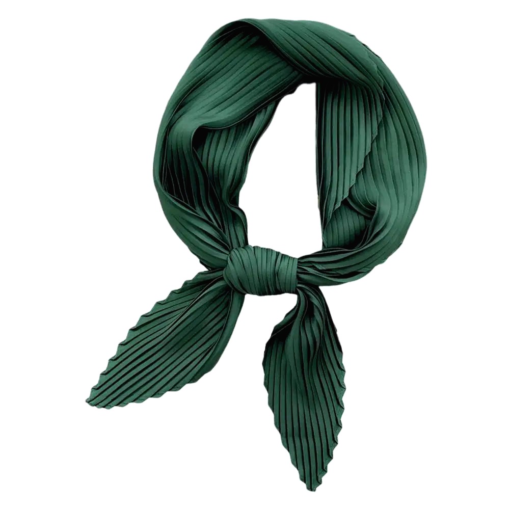 Foulard Plisse Vert