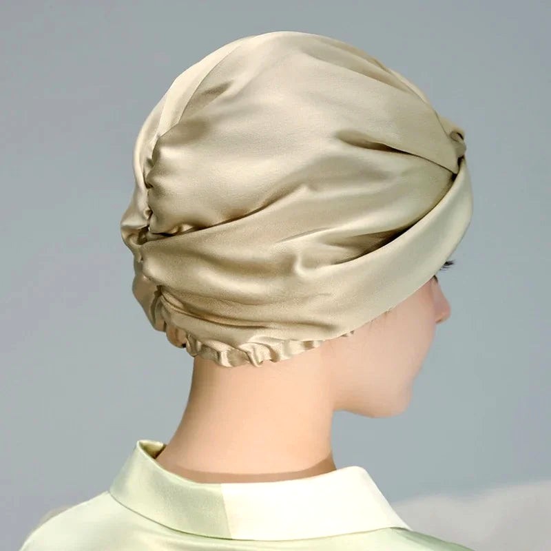 Foulard Soie Cheveux Nuit 5