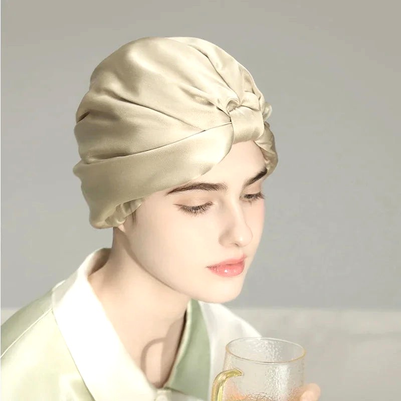 Foulard Soie Cheveux Nuit 6